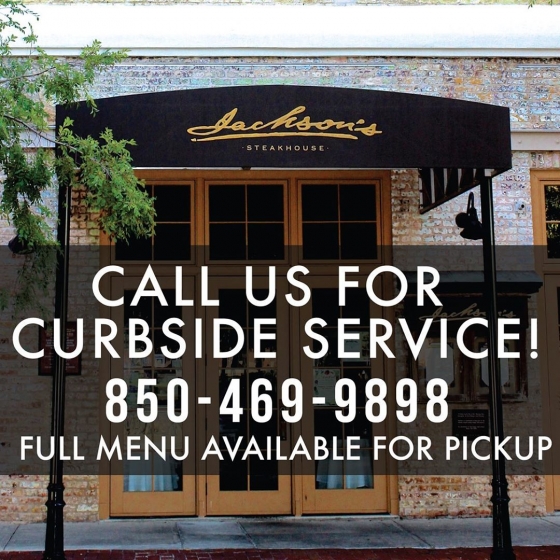 In addition to our full menus, grab and go and specials that we offer in house, we will also make these available by curb side, with take out for any to-go orders for each of our restaurants; Fish House, Jackson’s, Five Sisters and Angelena’s. Follow the link in our bio for all of our menus and give us a call at (850)469-9898 to place your orders.