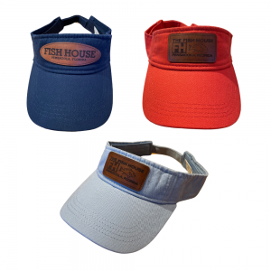 Fish House Sportsman Visor with Leather Patch